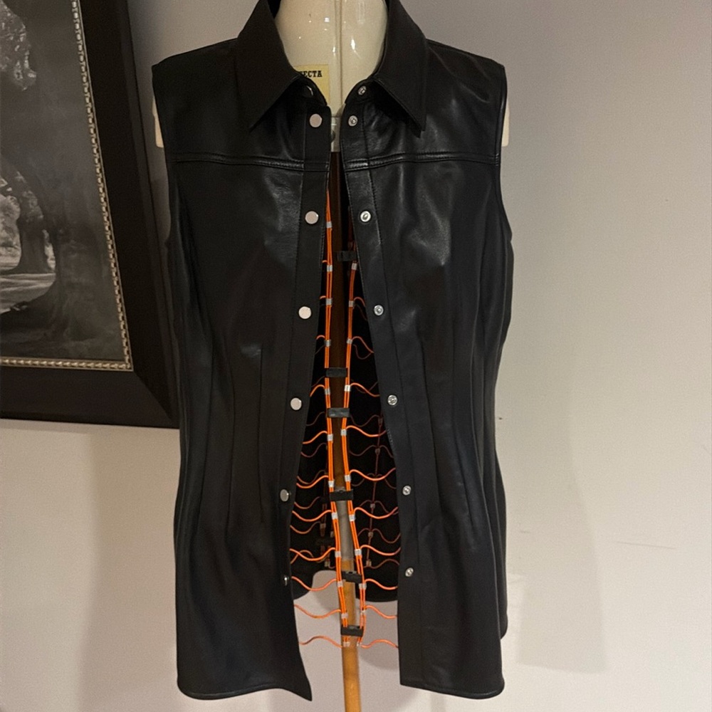 Helmut Lang Leather Vest